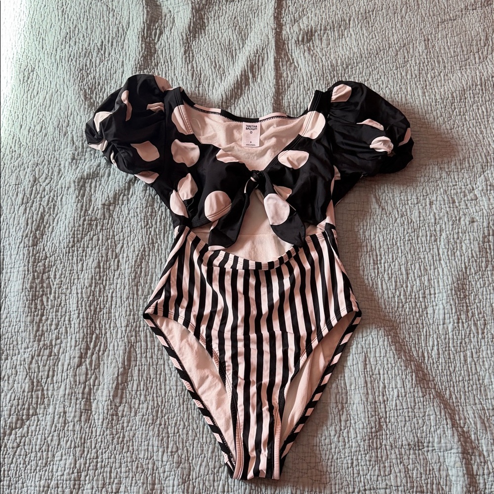 Stylish Black and White womens One Piece